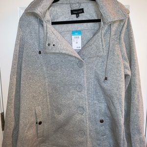 Rue21 gray double breasted jacket